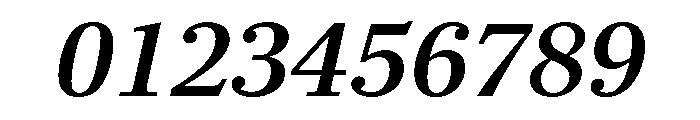Baskerville Medium Italic Font OTHER CHARS