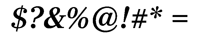 Baskerville Medium Italic Font OTHER CHARS