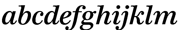 Baskerville Medium Italic FONT