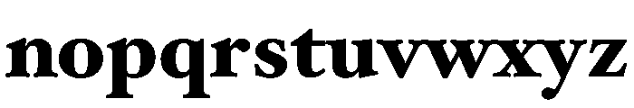Baskerville No 2 Heavy Font LOWERCASE