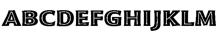 Basset Bold Font UPPERCASE