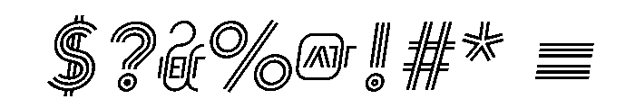 Basset Italic Font OTHER CHARS