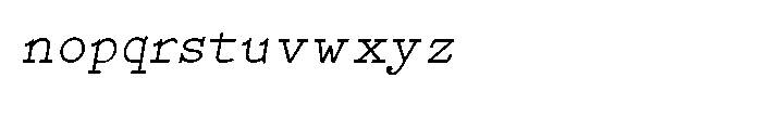 Babbage Bold Italic Font LOWERCASE