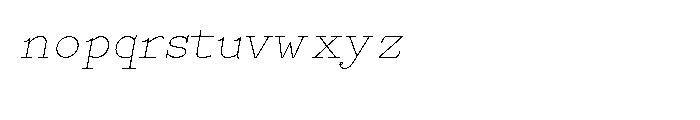 Babbage Italic Font LOWERCASE