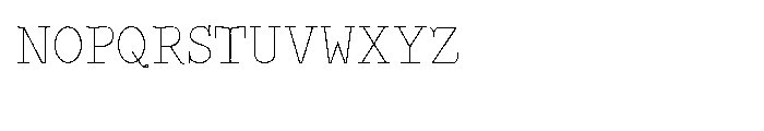 Babbage Font UPPERCASE
