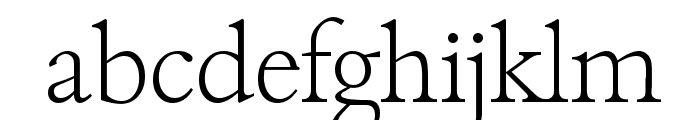 BambergSerial-Xlight-Regular Font LOWERCASE