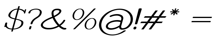 Banbridge-ExpandedItalic Font OTHER CHARS