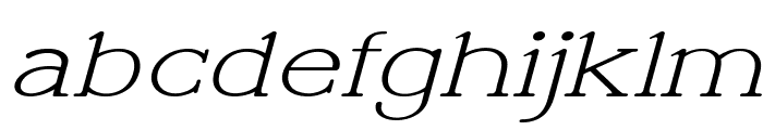 Banbridge-ExpandedItalic Font LOWERCASE