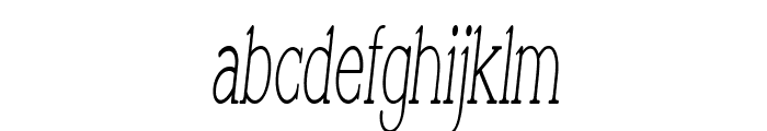 Banbridge-ExtracondensedItalic Font LOWERCASE