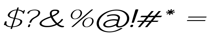 Banbridge-ExtraexpandedItalic Font OTHER CHARS