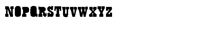 Bandoliers Dizzy Font UPPERCASE