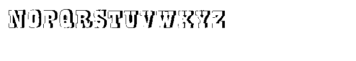 Bandoliers Rocky Font UPPERCASE