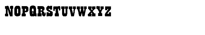 Bandoliers Shaved Font UPPERCASE