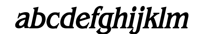 Bangle Condensed Bold Italic Font LOWERCASE