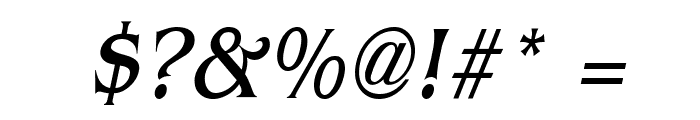 Bangle Condensed Italic Font OTHER CHARS