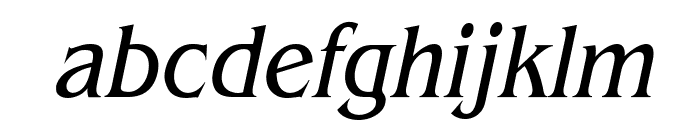 Bangle Condensed Italic Font LOWERCASE