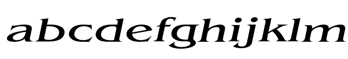 Bangle Extended Italic Font LOWERCASE