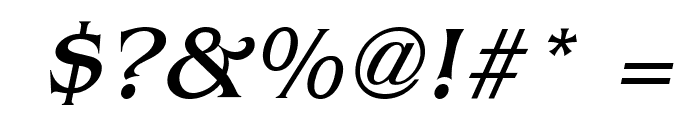 Bangle Italic Font OTHER CHARS