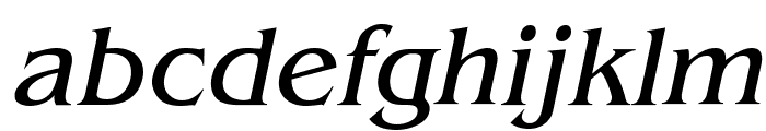 Bangle Italic Font LOWERCASE