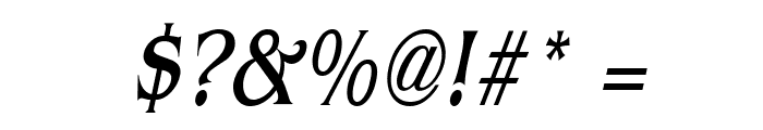 Bangle Thin Italic Font OTHER CHARS