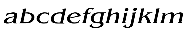 Bangle Wide Italic Font LOWERCASE