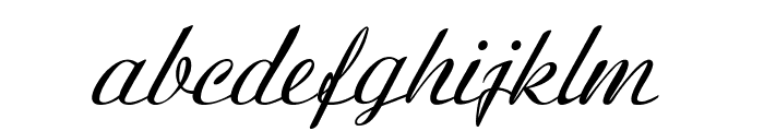 BanksScript-Italic Font LOWERCASE