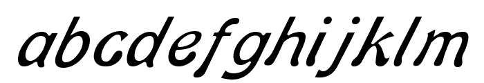 Banner Lite Italic Font LOWERCASE