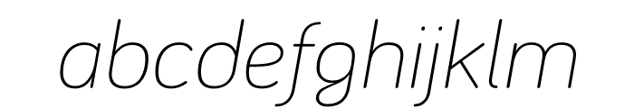 Bariol Light Italic Font LOWERCASE