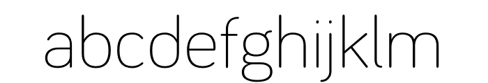 Bariol Light Font LOWERCASE