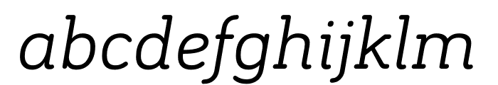 Bariol Serif Regular Italic Font LOWERCASE