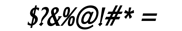 Barrett Condensed Bold Italic Font OTHER CHARS