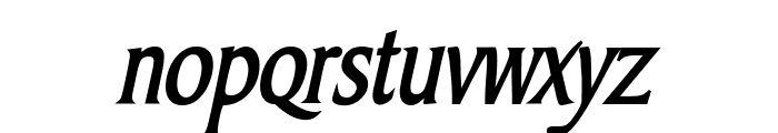 Barrett Condensed Bold Italic Font LOWERCASE