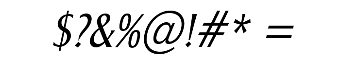 Barrett Condensed Italic Font OTHER CHARS