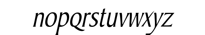 Barrett Condensed Italic Font LOWERCASE