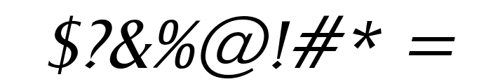 Barrett Italic Font OTHER CHARS