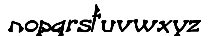 Bart Heavy Italic Font LOWERCASE