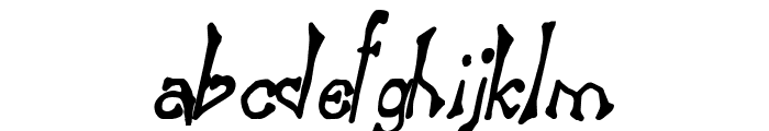 Bart Thin BoldItalic Font LOWERCASE