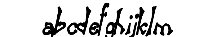 Bart Thin Heavy Italic Font LOWERCASE