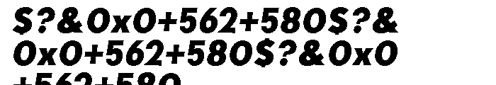 Basel Black Oblique Font OTHER CHARS