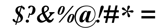 Baskerville SemiBold Italic Font OTHER CHARS