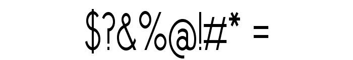 BaskingRidge-CondensedRegular Font OTHER CHARS
