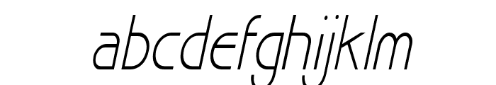 Basque Thin Italic Font LOWERCASE