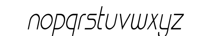 Basque Thin Italic Font LOWERCASE