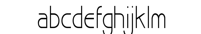 Basque Thin Normal Font LOWERCASE
