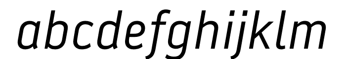 Battersea Sans Regular Italic Font LOWERCASE