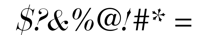 BauerBodoniStd-Italic Font OTHER CHARS