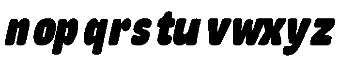 BALOUN Italic Font LOWERCASE