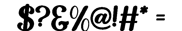 BANELA-Regular Font OTHER CHARS