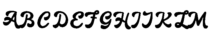 BASOBI-Regular Font UPPERCASE