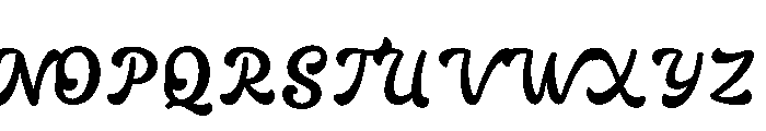 BASOBI-Regular Font UPPERCASE